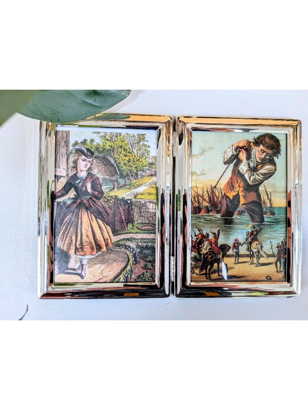 Vintage Framed Book Illustration "different worlds" Art Print | Framed Retro